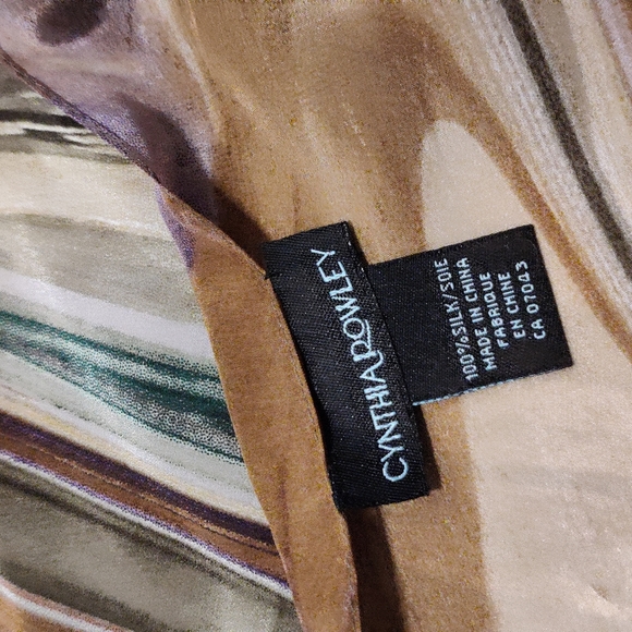 Gorgeous Cynthia Rowley Long Silk Scarf - Picture 5 of 13